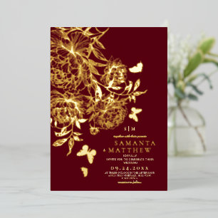 Gold Fall⎮Modern Floral Minimalist Wedding