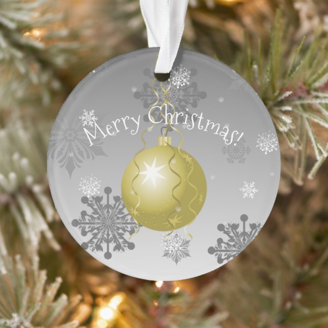 Gold Fancy Christmas Ornament (Tree)