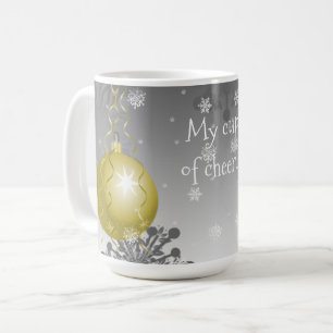 Gold Fancy Christmas Ornament Coffee Mug