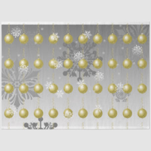 Gold Fancy Christmas Ornament Tissue Paper