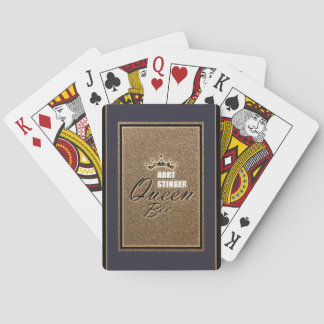 Gold, fancy, classy, queen, meme, sexy, style playing cards