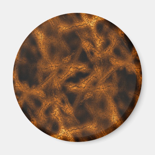 Gold fantasy pattern magnet (Front)