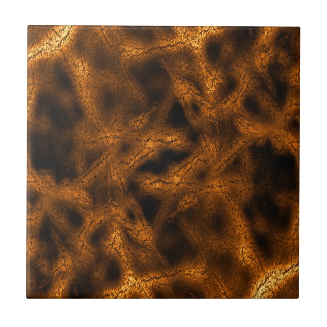 Gold fantasy pattern tile (Front)