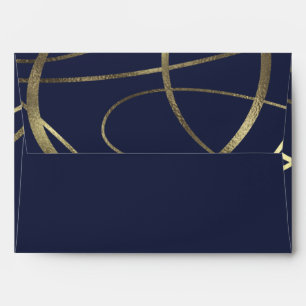 Gold Faux Foil Any Colour Wedding Invitation Envelopes