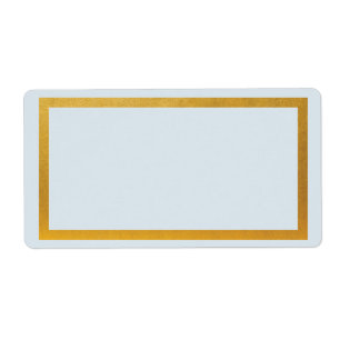 Gold faux foil blank address label