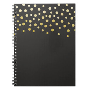 Gold Faux Foil Confetti Notebook