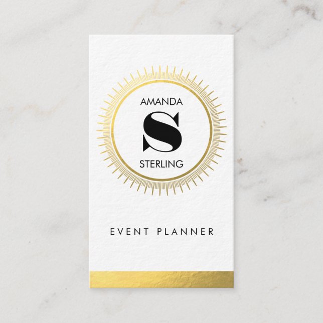 Gold Faux Foil Ultra Thick Business Card (Front)