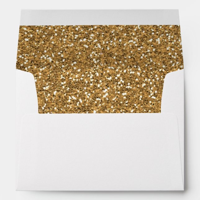 Gold Faux Glitter Envelopes (Back (Bottom))
