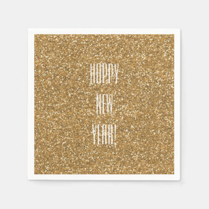 Gold Faux Glitter Napkin