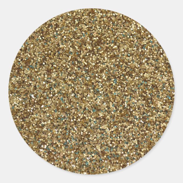 GOLD (faux) GLITTER STICKERS (Front)