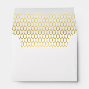 Gold Feather Envelope