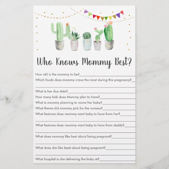 Gold Fiesta Cactus Who Knows Mummy Best Game (Front)