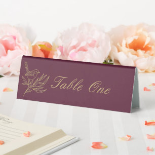 Gold Filigree Art Deco Fairy Wren Table Number