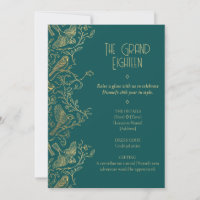 Gold Filigree Art Deco | Sparrow 18th Birthday
