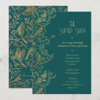 Gold Filigree Art Deco | Sparrow 60th Birthday