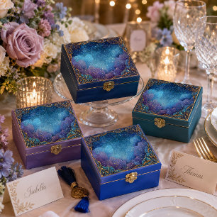 Gold Filigree Celestial Indigo Fan Tissue Paper