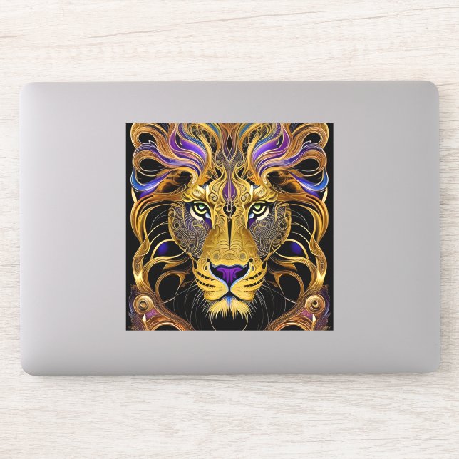 Gold Filigree Lion  (Computer)