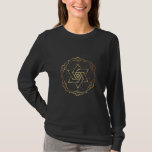 Gold Filigree Star of David T-Shirt<br><div class="desc">Gold Filigree Star of David</div>
