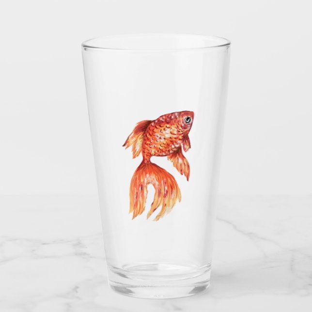 Gold Fish Glass (Front)