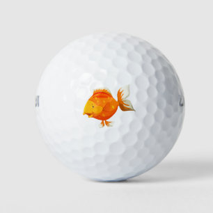 Gold fish golf balls