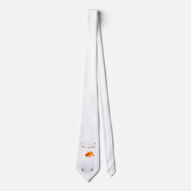 Gold fish in a glass tie (Front)