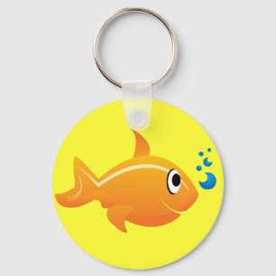 Gold Fish Keychain
