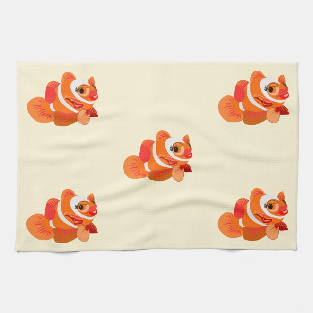 Gold Fish Kitchen Towel (Horizontal)