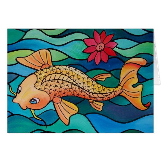 Gold Fish / Koi Pond Card