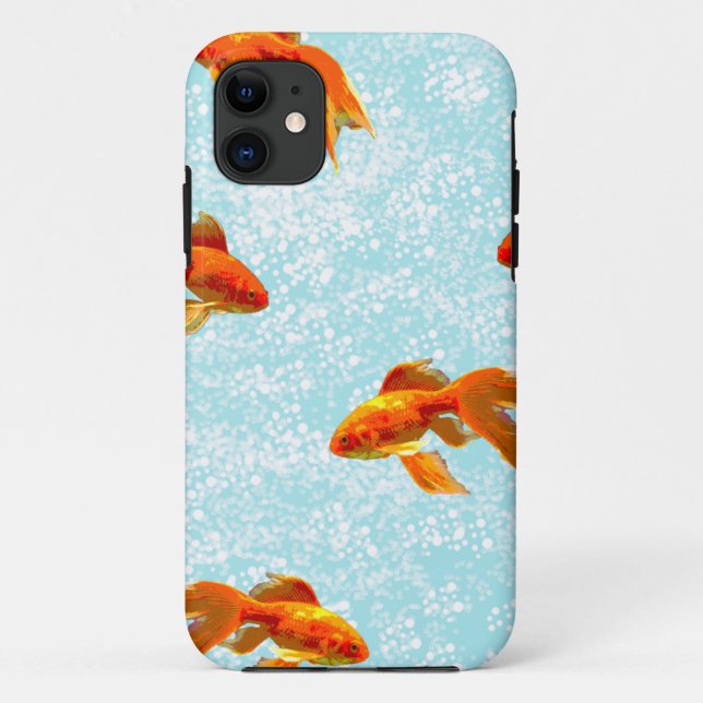 gold fish pattern Case-Mate iPhone case (Back)