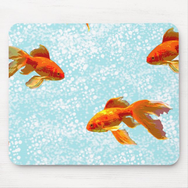gold fish pattern mouse mat (Front)
