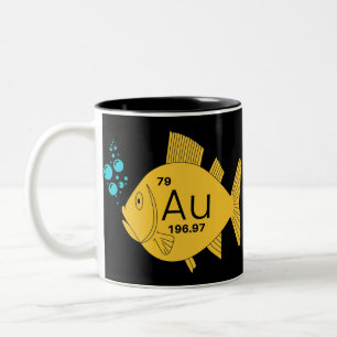 Gold Fish Two-Tone Coffee Mug