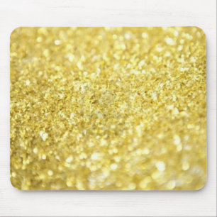 Gold flakes mouse mat