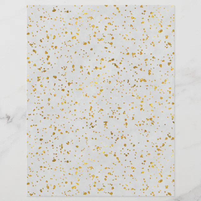 gold-flecked-scrapbook-paper-zazzle