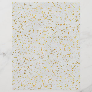 Gold Flecked Scrapbook Paper