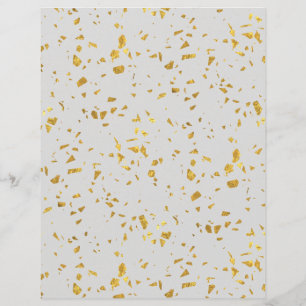 Gold Flecked Scrapbook Paper