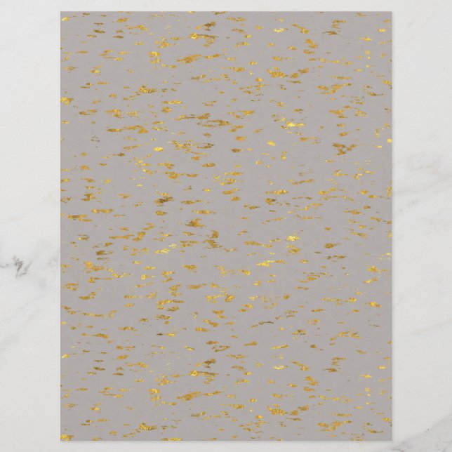 Gold Flecked Scrapbook Paper (Front)