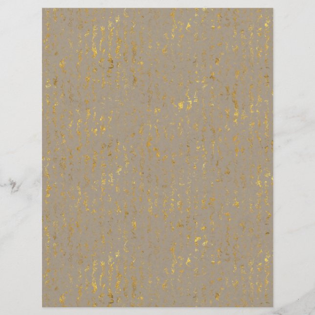 Gold Flecked Scrapbook Paper (Front)