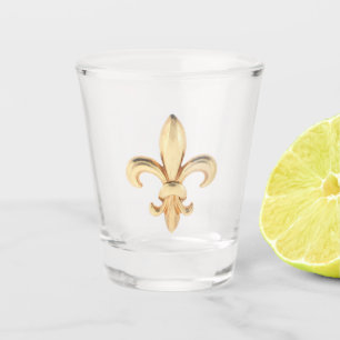 Gold Fleur De Lis 1 Shot Glass