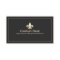 Gold Fleur De Lis Black Business Card
