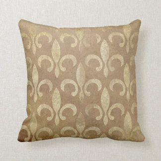 Gold Fleur de Lis Cushion