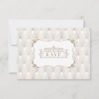Gold Fleur-de-lis Great Gatsby 20s Style Wedding