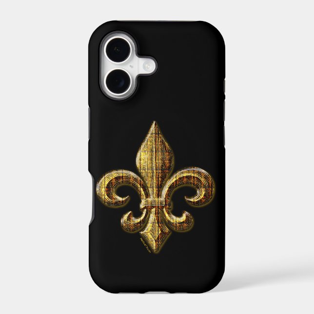 Gold Fleur De Lis iPhone 5 Case (Back)