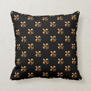 Gold Fleur de Lis- New Orleans Cushion
