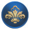 Gold Fleur de Lis on Blue  Envelope Seal