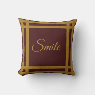 Gold Fleur-de-lis Personalised Reversible Cushion