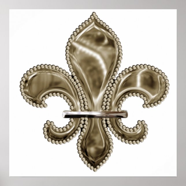 Gold Fleur de Lis Print (Front)