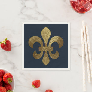 Gold Fleur de Lis Royal Napkin