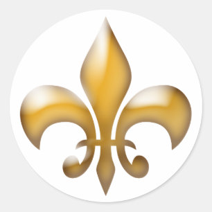Gold Fleur de Lis Stickers