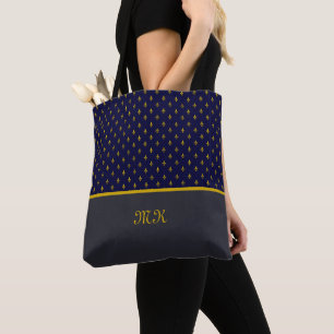 Gold Fleur de Lis Tote Bag