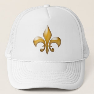 Gold Fleur de Lis Trucker Hat